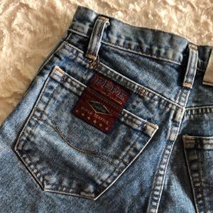 High Rise Denim Shorts